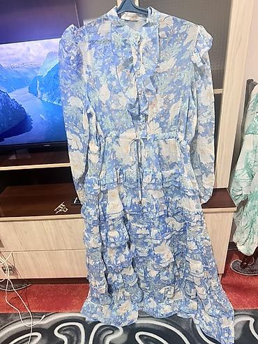 Платья Zimmermann, длинные, с цветочным принтом. 1) Голубое: - at lalafo.kg Платья Zimmermann, длинные, с цветочным принтом. 1) Голубое: -