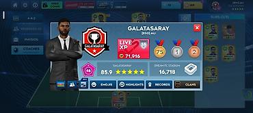 galatasaray forma satışı: Oyun hesabı – Dream League Soccer komandası 46 səviyyədir Komanda — 3
