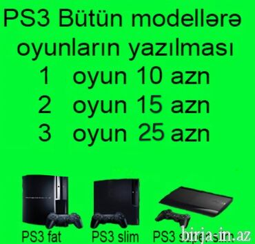 Video oyunlar və konsollar: Ps3 oyun yazılması Şəmkir ünvana getirilib ünvandan götürüləcək