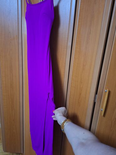srebrni pojas za haljine: M (EU 38), color - Purple, Short sleeves