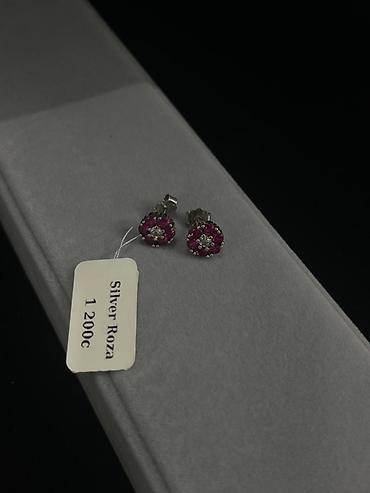 Серебряные серьги: Серебряные серьги, Проба 925, Фианит, Женские — 18