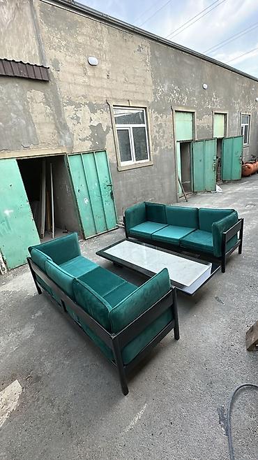 Məhsul: Otaq/terrasa uyğun dəst – 2 ədəd divan və aşağı kofe masası