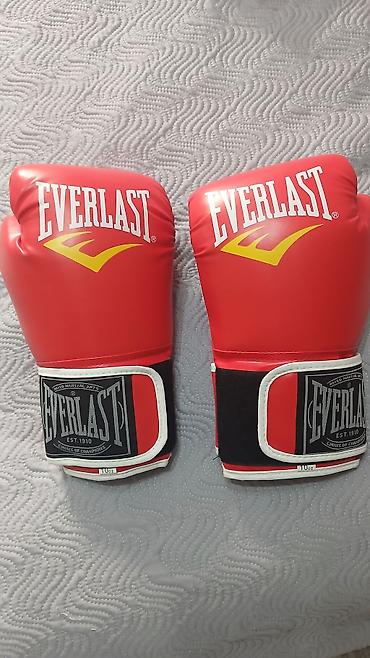 перчатки боксёр: Боксёрские перчатки Everlast, 10 oz — красные с белой окантовкой. - — 1