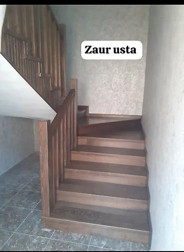 taxta usta: Taxta pilləkənlərin hazırlanması. Pilləkənlər tam qurudulmuş müxtəlif — 6