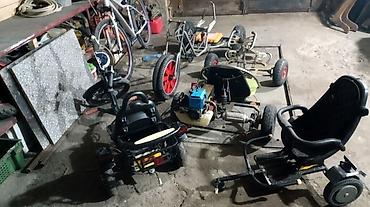 Другой детский транспорт: Самодельные картинги и прицепы/тележки для активного отдыха и хобби В — 6