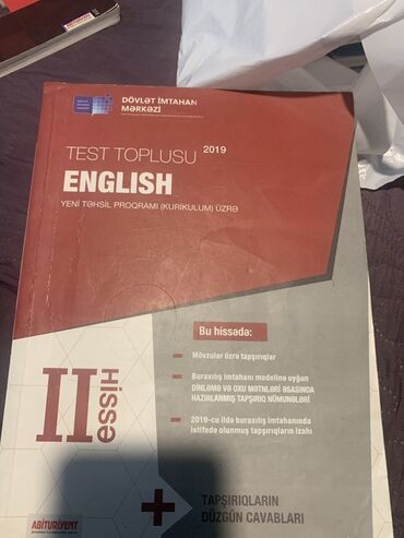 русский язык пособие для абитуриентов учащихся старших классов и преподавателей: Məhsul: “Dövlət İmtahan Mərkəzi – Test Toplusu 2019, English (Yeni