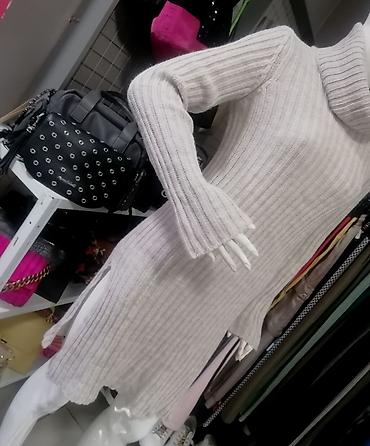 Haljine: Pleteni džemper-haljina sa rol kragnom - Model: ravnog kroja, do — 8