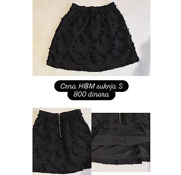 jacobs torbice: Crna suknja H&M, veličina S. A-kroja, do sredine butine — 1