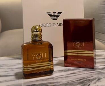 Ətriyyat: Armani stronger amber premium klass original ilə birə bir qoxu və