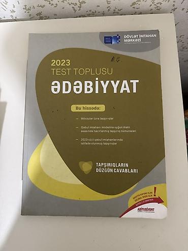 Məhsul: 2023 Test Toplusu – Ədəbiyyat (DİM) Xüsusiyyətlər: - DİM