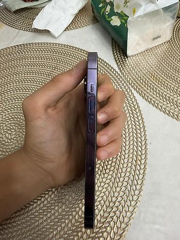 Apple iPhone: IPhone 14 Pro, Б/у, 128 ГБ, Deep Purple, Защитное стекло, Чехол, Коробка — 4