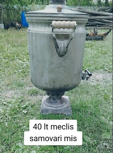 samovar satışı: 💫RR
Meclis samovari 40 lt 

Temiz mis
Qiymet 850 azn 
Unvan İsmayilli — 1