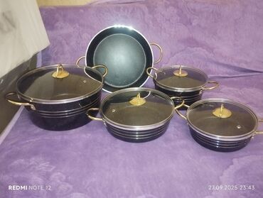 Tava-qazan dəstləri: 3 lu dest 55 tek 20 manat 32 sm derin tava 20m qapağı hər ikisinə -da lalafo.az — 4 Tava-qazan dəstləri: 3 lu dest 55 tek 20 manat 32 sm derin tava 20m qapağı hər ikisinə — 4