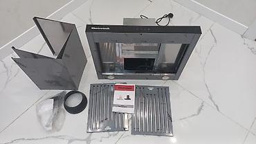 stolustu ventilyator: Electrotech mətbəx bacası (divara quraşdırılan şüşə ön panelli model) — 1