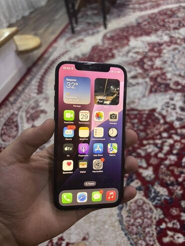 телефона бу: IPhone 12 Pro, Б/у, 128 ГБ, Черный, Зарядное устройство, Защитное стекло, Чехол, 80 %