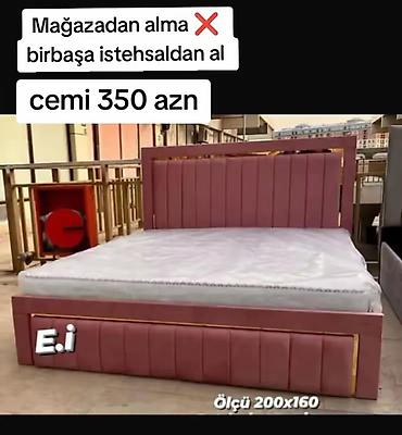 Yeni, İkinəfərlik çarpayı, Bazalı, Matras ilə, Siyirməsiz