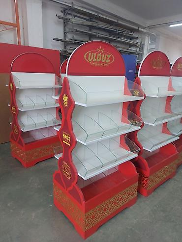 Оборудование для магазинов: Sifarişlə yığılır. Bizdə zavodtı. Qiymət ölçüdən və formasından — 2