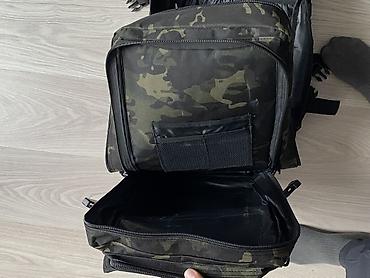 Рюкзактар: Тактический рюкзак с системой MOLLE, камуфляж (чёрный/мультикам) — 6