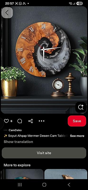 barter saatla: Masaüstü saatlar, Saniyə əqrəbi — 5