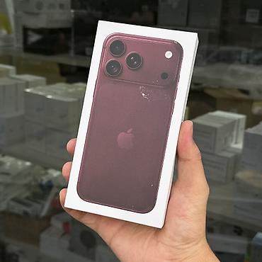 aifon 8: IPhone 17 Pro Max, Новый, 256 ГБ, Бордовый, Кабель, Коробка, 100 % — 5
