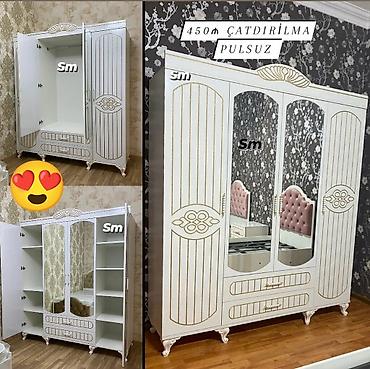 Yeni, 4 qapılı, Güzgülü, Ağ, Açılan, Düz dolab lalafo.az -da Yeni, 4 qapılı, Güzgülü, Ağ, Açılan, Düz dolab