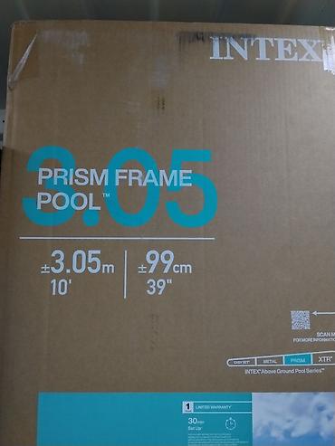 бассеины: Каркасный бассейн Intex Prism Frame Pool - Диаметр: 3,05 м (10’) - — 2
