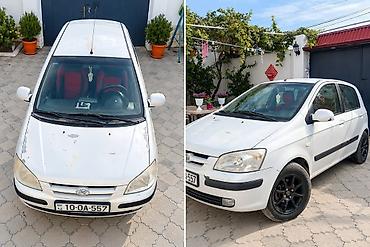 porsche satisi: Hyundai Getz, 5 qapılı şəhər hetçbeki Xarici görünüş: - Gümüşü rəngdə — 3