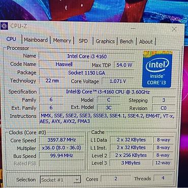 macbook pro 2017: İntel core i3 4160 Tezlik: 3.60 Ghz heçbir problemi yoxdur real — 3