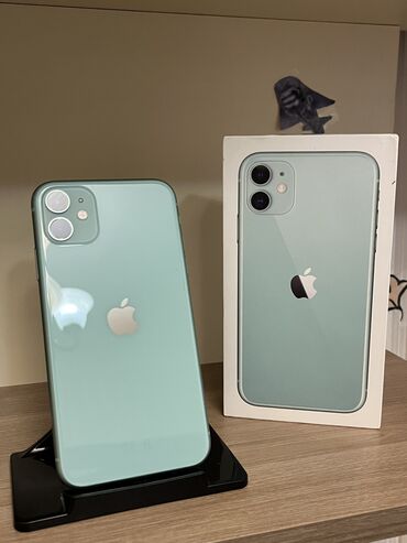 Apple iPhone: IPhone 11, 128 GB, Alpine Green, Simsiz şarj, Face ID