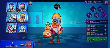 İT, kompüterlər, əlaqə: Brawl Stars oyunu üçün hesab - Kupa: 11,312 - Savaşçılar: 71/104 - — 27