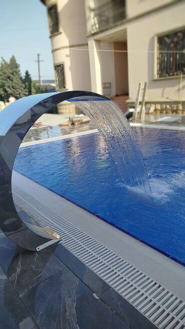 Hovuzlar: LED işıqlandırmalı hovuz və hidromasajlı isti vanna - Gecə istifadə — 8