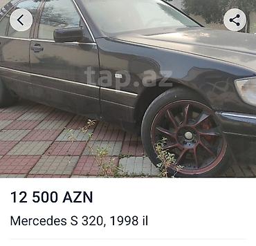 bmw e39 satilir: Mercedes-Benz S 320: 3.2 l | 1998 il Sedan — 1