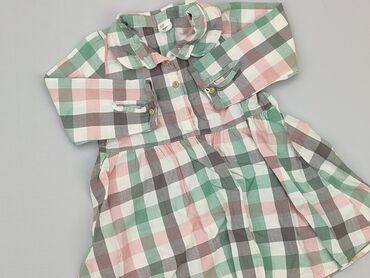 biała letnia sukienka midi: Sukienka, H&M, 12-18 m, stan - Bardzo dobry