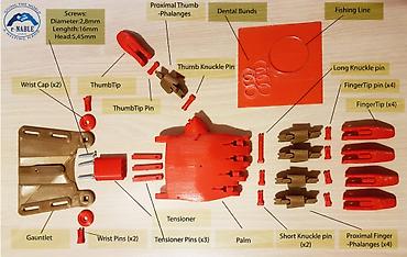 Ортезы: 3D çaplı mexaniki protez əl – modul konstruksiya - 3D çap — 4