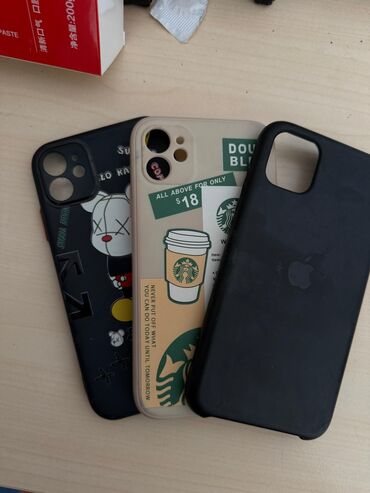 скупка нерабочих компьютеров: Набор из 3 чехлов для iPhone 11. Состав: - Бежевый чехол с принтом в