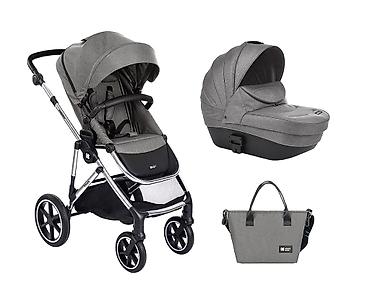 cena torbe: KIKKA BOO Kolica THEA light grey set 3u1 sa tvrdom korpom i — 3