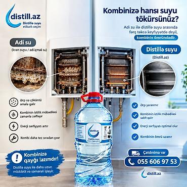 oazis su: Distillə suyu (distill.az) Təsvir: - Kombi, qazanxana və istilik — 1