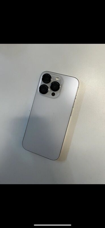 купить бу айфон 14 про макс: IPhone 15 Pro, 256 ГБ, White Titanium, 83 %