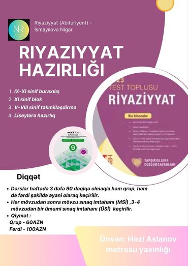 hazirliq: Repetitor | Riyaziyyat | İmtahanlara hazırlıq, Abituriyent hazırlığı