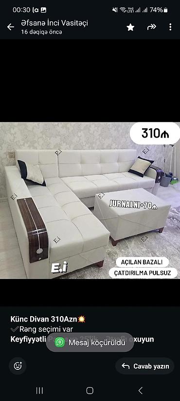 astar uzluk: Künc divan, Qonaq otağı üçün, Bazalı, Açılan, Kitab — 7