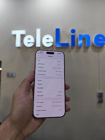 iphone usb: IPhone 17 Pro Max, 256 GB, Face ID, Sənədlərlə, Zəmanət — 2