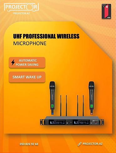UHF Professional Wireless Microphone sistemi - UHF diapazonunda
