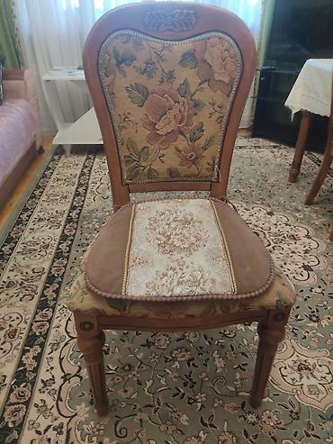 peride: Klassik üslubda taxta yemək dəsti - Material: Kütləvi ağac (oyma — 5