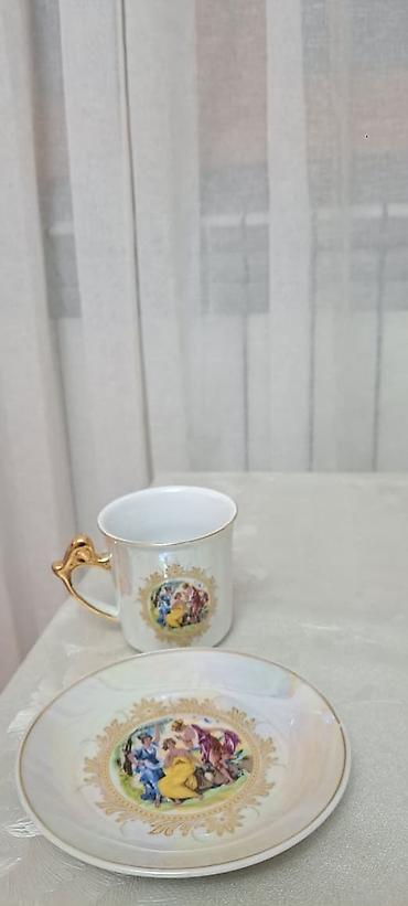 çaynı serviz: Çay dəsti, rəng - Ağ, Farfor, Yaponiya — 3
