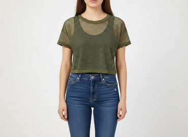 ccc płaskie sandały: T-shirt damski, rozmiar L