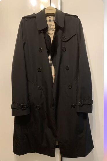 trenc: Plaş, Burberry, M (EU 38), rəng - Qara