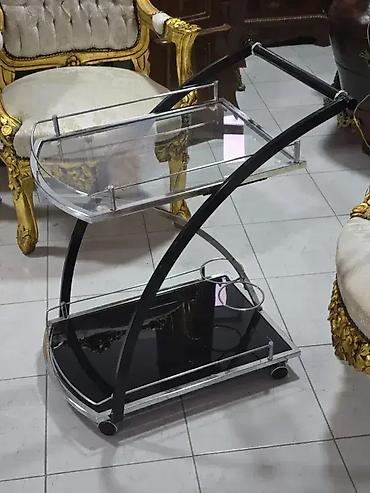 stilski klub sto: Kolica za piće / mini bar 🍸🛒 Dobro stanje. ✅ Lično preuzimanje ili — 3