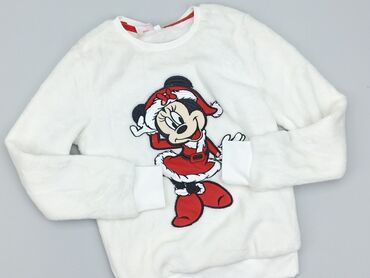 bluzka oversize biała: Bluza, Disney, 9 lat, 128-134 cm, stan - Idealny