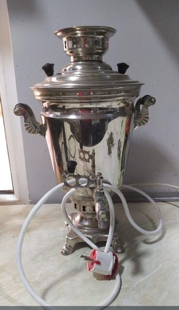 samavar satışı: İşlənmiş Elektrik Samovar, 5 l, Ünvandan götürmə