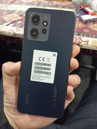 xiaomi redmi not 8: Xiaomi Redmi Note 12, 128 GB, rəng - Göy, 
 Barmaq izi, İki sim kartlı, Face ID